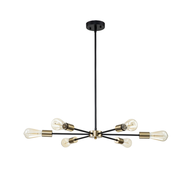 Modern Mid-century Sputnik Silhouette Two-Tier Chandelier for Restaurant/ Living Room/ Bedroom