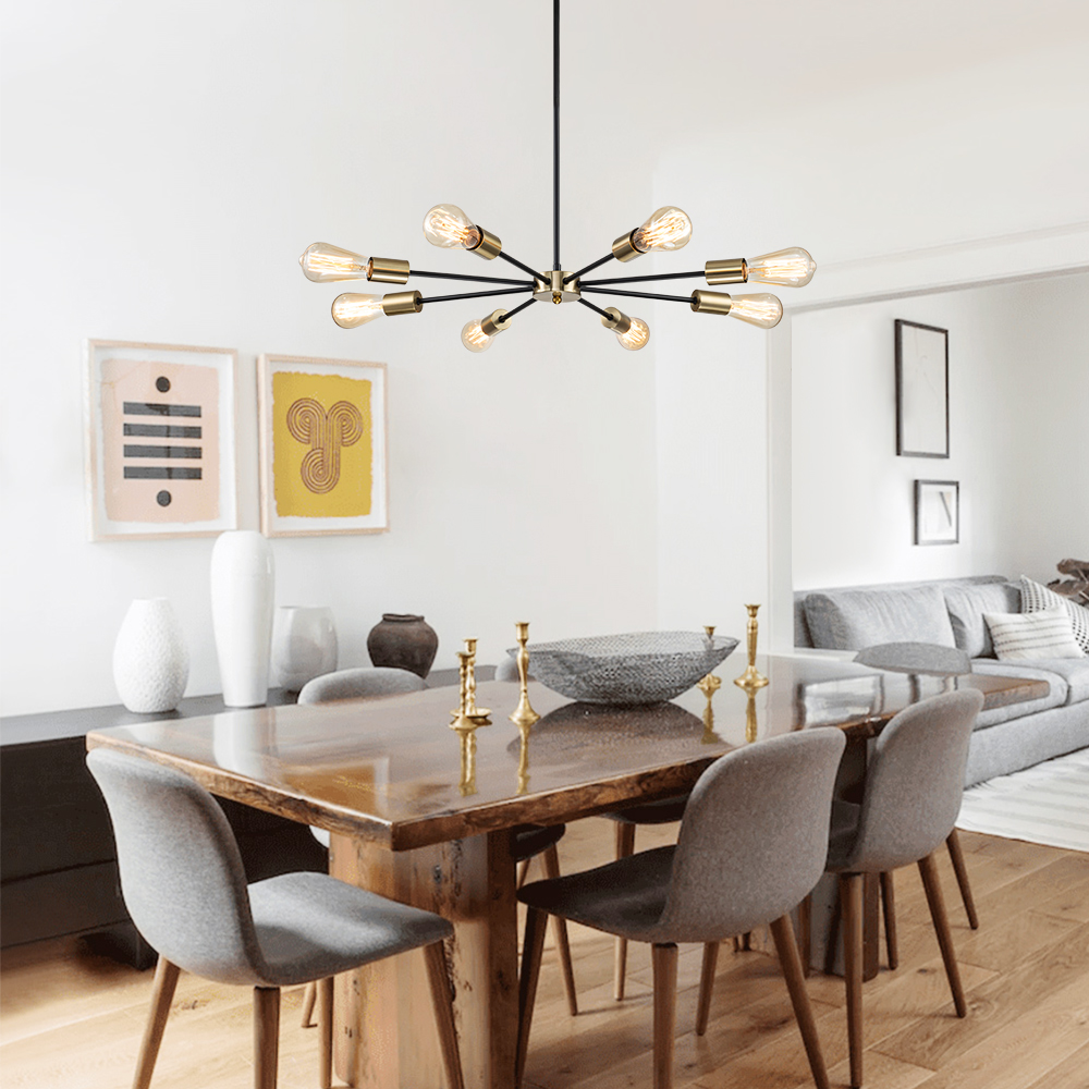 Contemporary Modern Adjustable Arms Sputnik Silhouette Chandelier for Restaurant/ Living Room/ Bedroom/ Dining Table