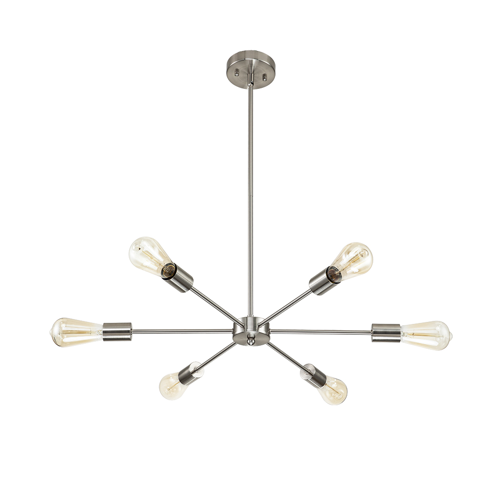 Contemporary Modern Adjustable Arms Sputnik Silhouette Chandelier for Restaurant/ Living Room/ Bedroom/ Dining Table