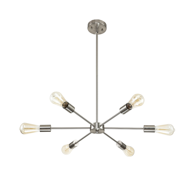 Modern Mid-century Sputnik Silhouette Two-Tier Chandelier for Restaurant/ Living Room/ Bedroom