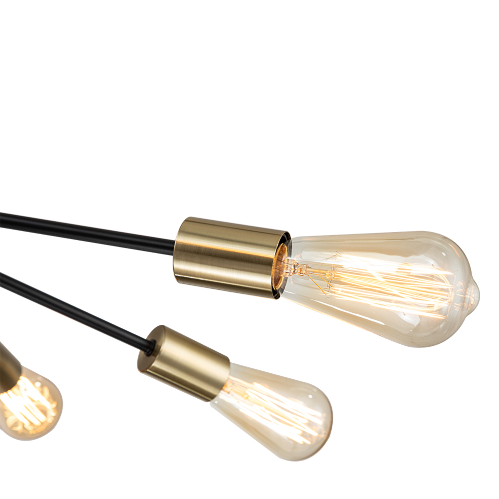 Contemporary Modern Adjustable Arms Sputnik Silhouette Chandelier for Restaurant/ Living Room/ Bedroom/ Dining Table