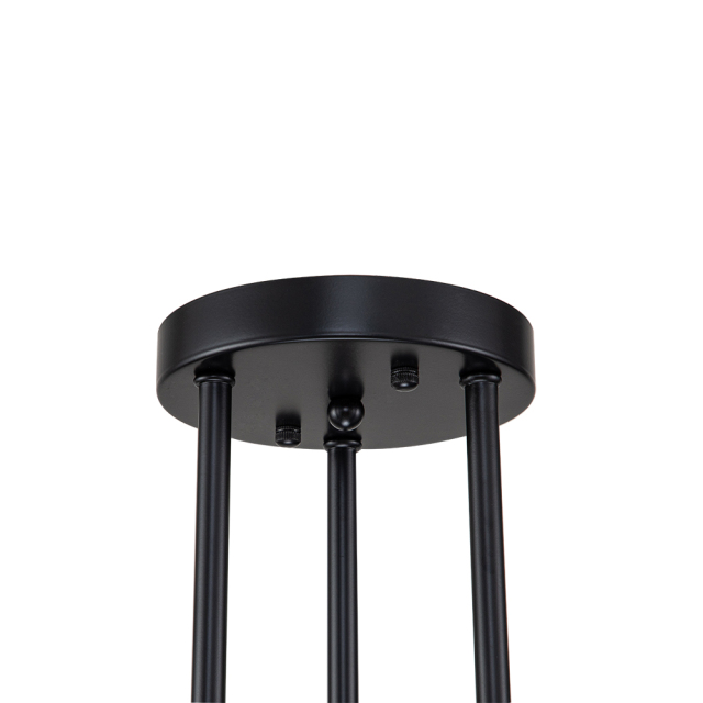 6/8-Light Mid-Century Modern Black Gold Sputnik Silhouette Semi Flush Mount for Dining Room/ Kitchen/ Living Room