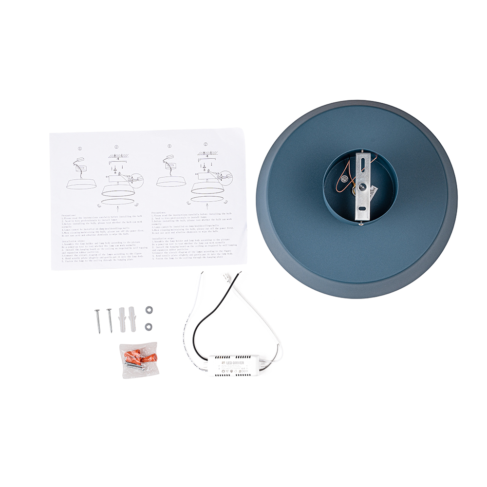 Scandinavia LED Northern Semi Flush Mount Ceiling Light in Matte Finish for Entryway/ Living Room/ Kitchen Low Ceiling