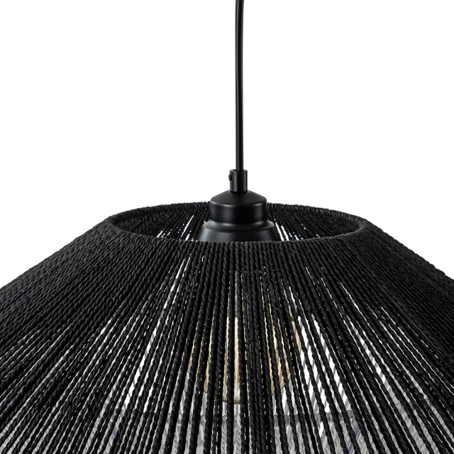 Modern Hand-Woven Hat Pendant Light with Hemp Rope Shade Island Chandelier for Bedroom/ Kitchen/ Living Room/ Breakfast Table
