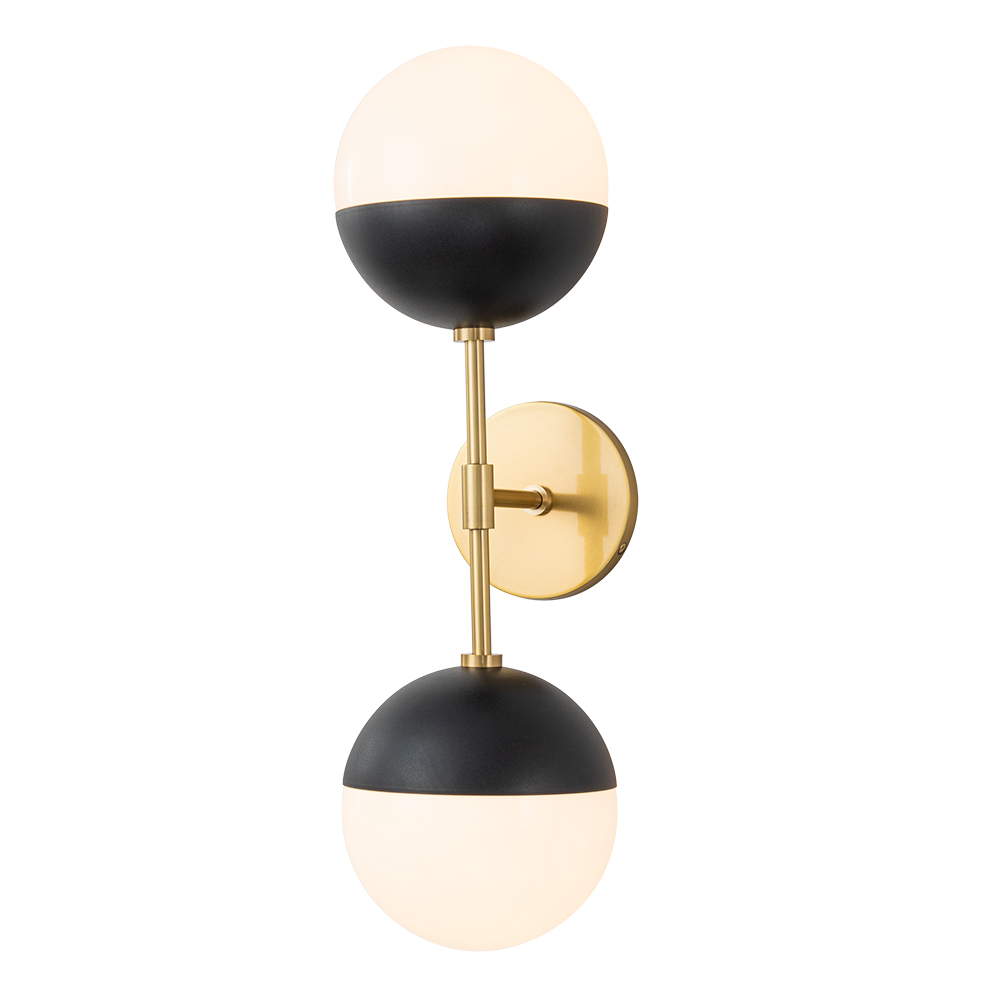 Modern Sleek Spherical Opal Glass Globes Wall Sconces Wall Lamp for Living /Dining Room /Hallway