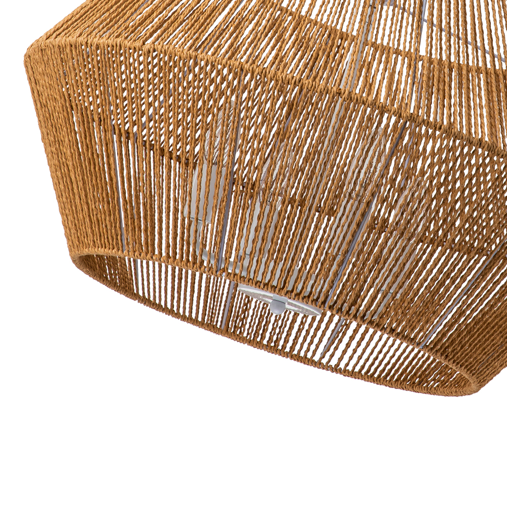 Hand-Woven Modern Geometric Pendant Light Island Chandelier for Bedroom/ Kitchen/ Living Room/ Breakfast Table