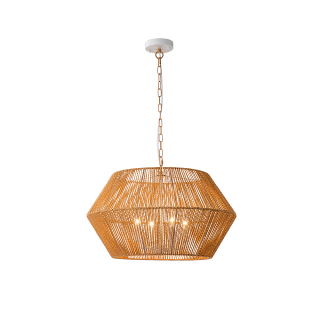 Hand-Woven Modern Geometric Pendant Light Island Chandelier for Bedroom/ Kitchen/ Living Room/ Breakfast Table