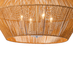 Hand-Woven Modern Geometric Pendant Light Island Chandelier for Bedroom/ Kitchen/ Living Room/ Breakfast Table