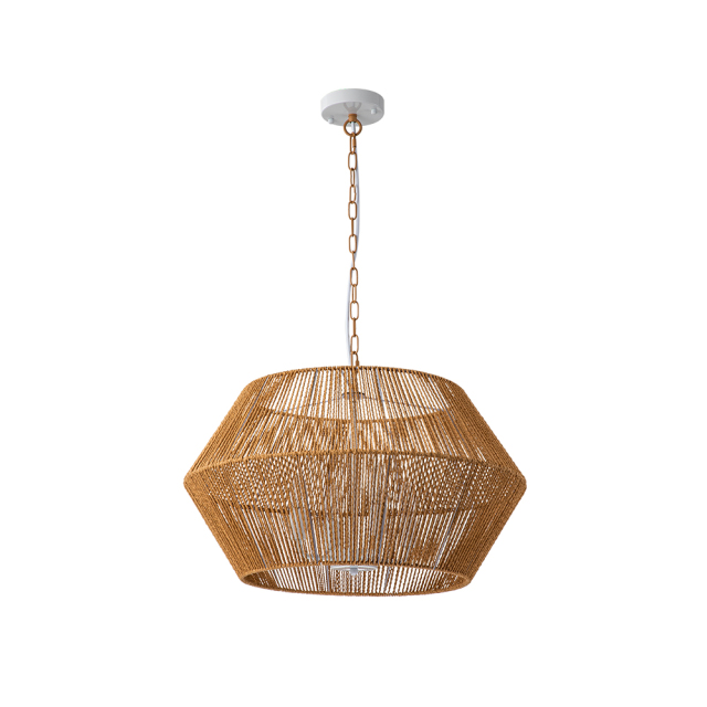 Hand-Woven Modern Geometric Pendant Light Island Chandelier for Bedroom/ Kitchen/ Living Room/ Breakfast Table