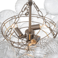 Glam Modern Cluster Glass Bubble Chandelier Sputnik Hanging Light Fixture for Dining Room Living Room Bedroom