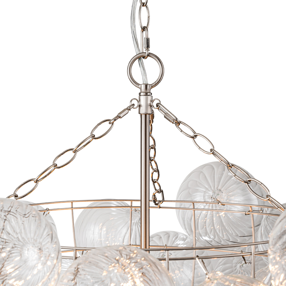 Glam Modern Cluster Glass Bubble Chandelier Sputnik Hanging Light Fixture for Dining Room Living Room Bedroom