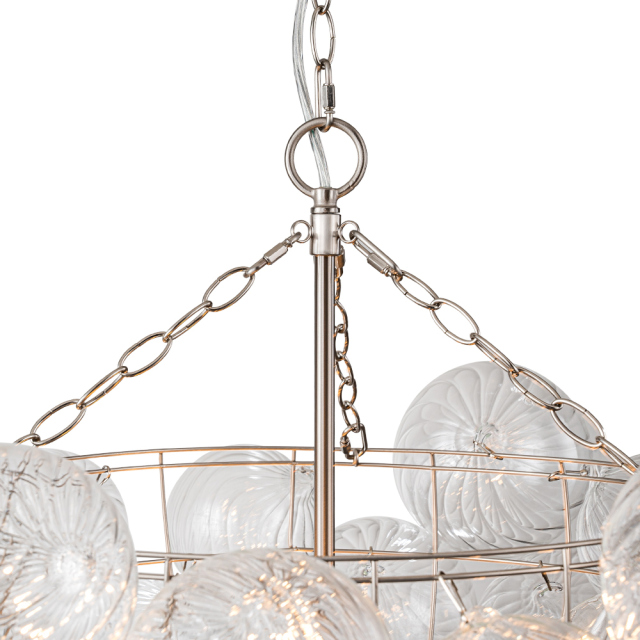 Glam Modern Cluster Glass Bubble Chandelier Sputnik Hanging Light Fixture for Dining Room Living Room Bedroom