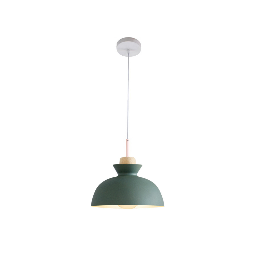 Modern Dome Shaped 1 Light 11.02"W Pendant Light Overhead Kitchen Lighting for Dining Room Kitchen Island