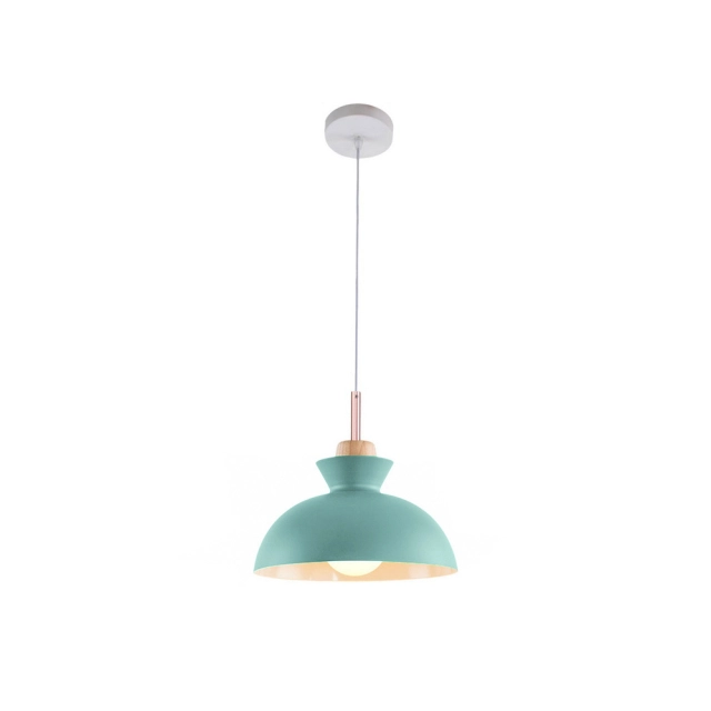 Modern Dome Shaped 1 Light 11.02"W Pendant Light Overhead Kitchen Lighting for Dining Room Kitchen Island