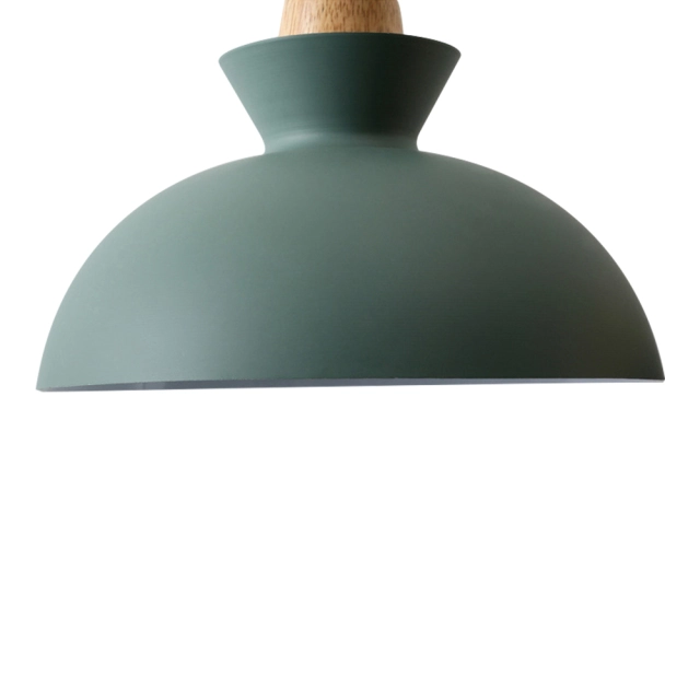 Modern Dome Shaped 1 Light 11.02"W Pendant Light Overhead Kitchen Lighting for Dining Room Kitchen Island