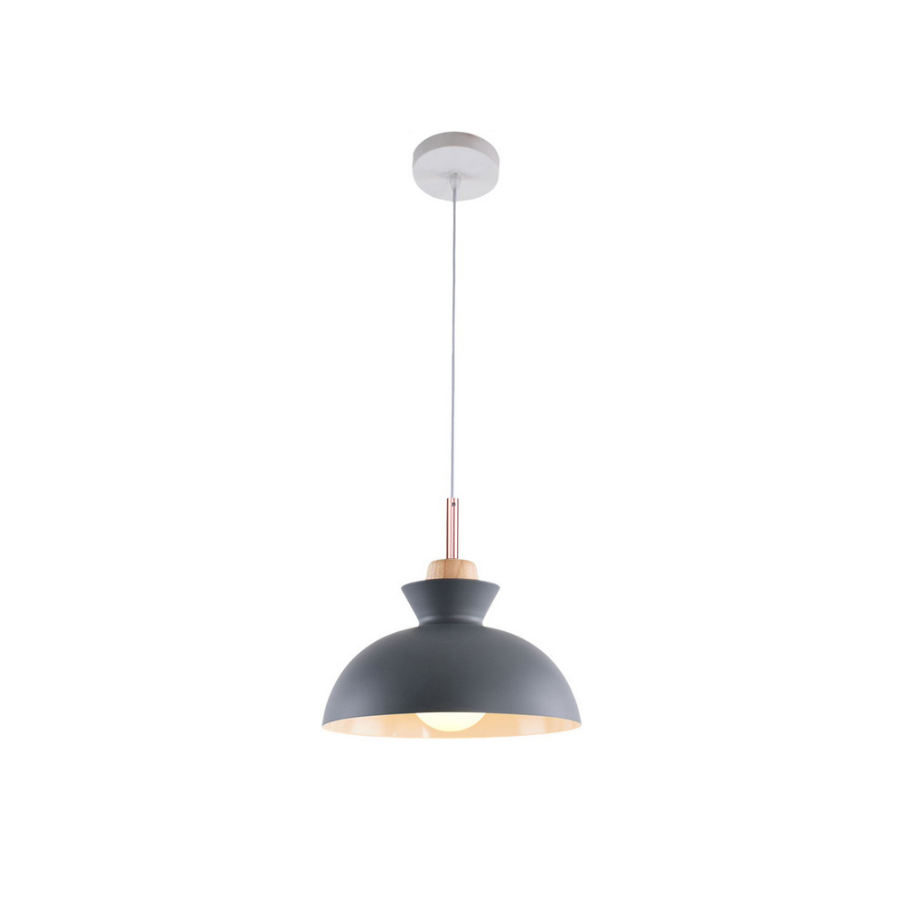 Modern Dome Shaped 1 Light 11.02"W Pendant Light Overhead Kitchen Lighting for Dining Room Kitchen Island