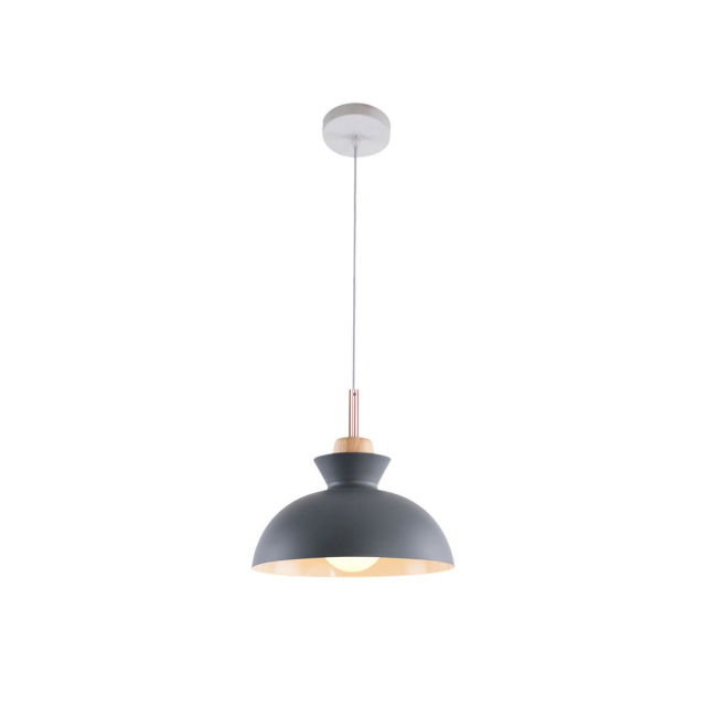 Modern Dome Shaped 1 Light 11.02&quot;W Pendant Light Overhead Kitchen Lighting for Dining Room Kitchen Island
