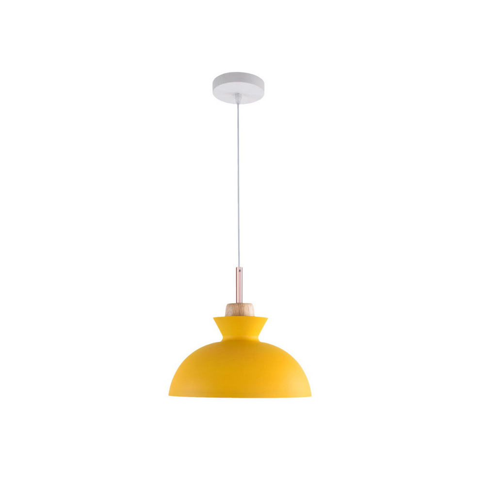Modern Dome Shaped 1 Light 11.02"W Pendant Light Overhead Kitchen Lighting for Dining Room Kitchen Island