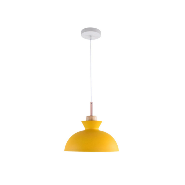 Modern Dome Shaped 1 Light 11.02&quot;W Pendant Light Overhead Kitchen Lighting for Dining Room Kitchen Island