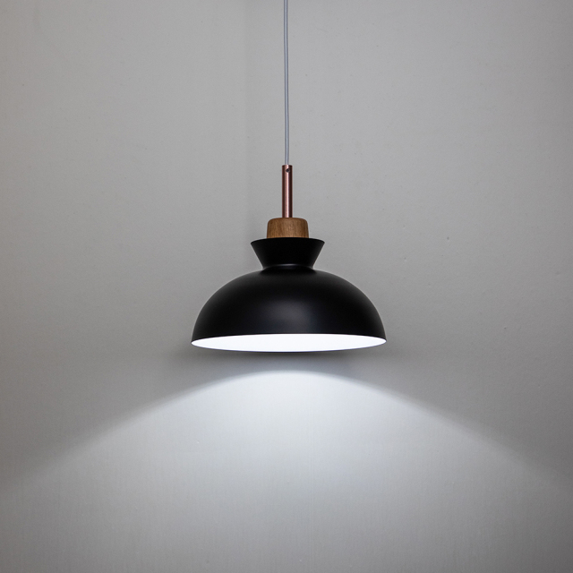 Modern Dome Shaped 1 Light 11.02"W Pendant Light Overhead Kitchen Lighting for Dining Room Kitchen Island