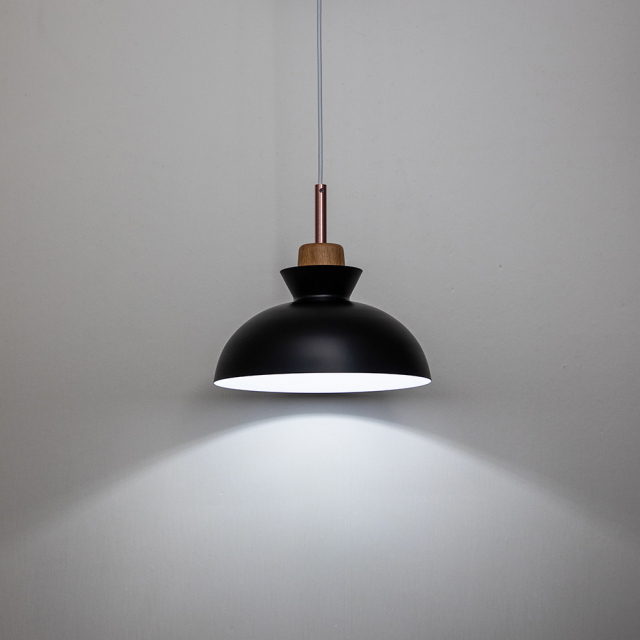 Modern Dome Shaped 1 Light 11.02&quot;W Pendant Light Overhead Kitchen Lighting for Dining Room Kitchen Island