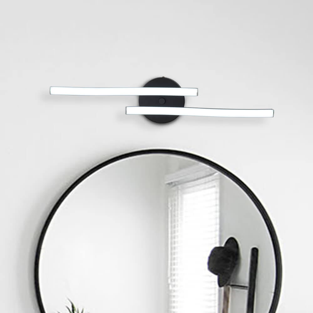 Dimmable LED Modern Curved Wavy Linear Flush Mount Ceiling Lights for Living Room Kitchen Washroom Dressing Room