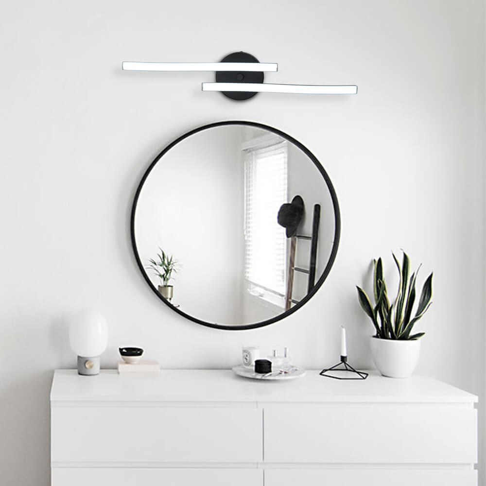 Dimmable LED Modern Curved Wavy Linear Flush Mount Ceiling Lights for Living Room Kitchen Washroom Dressing Room