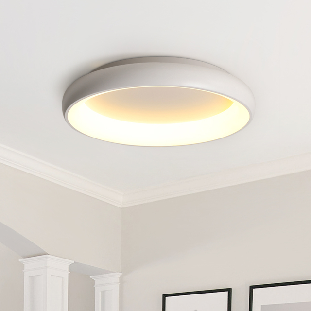 Modern Gold Round Shape LED Flush Mount Ceiling Lights for Living Room Hallway