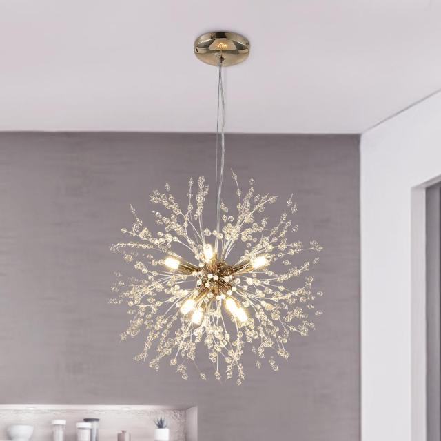 Contemporary 9/8 -Light Firework Modern Chandelier Lighting for Living Room Restaurant