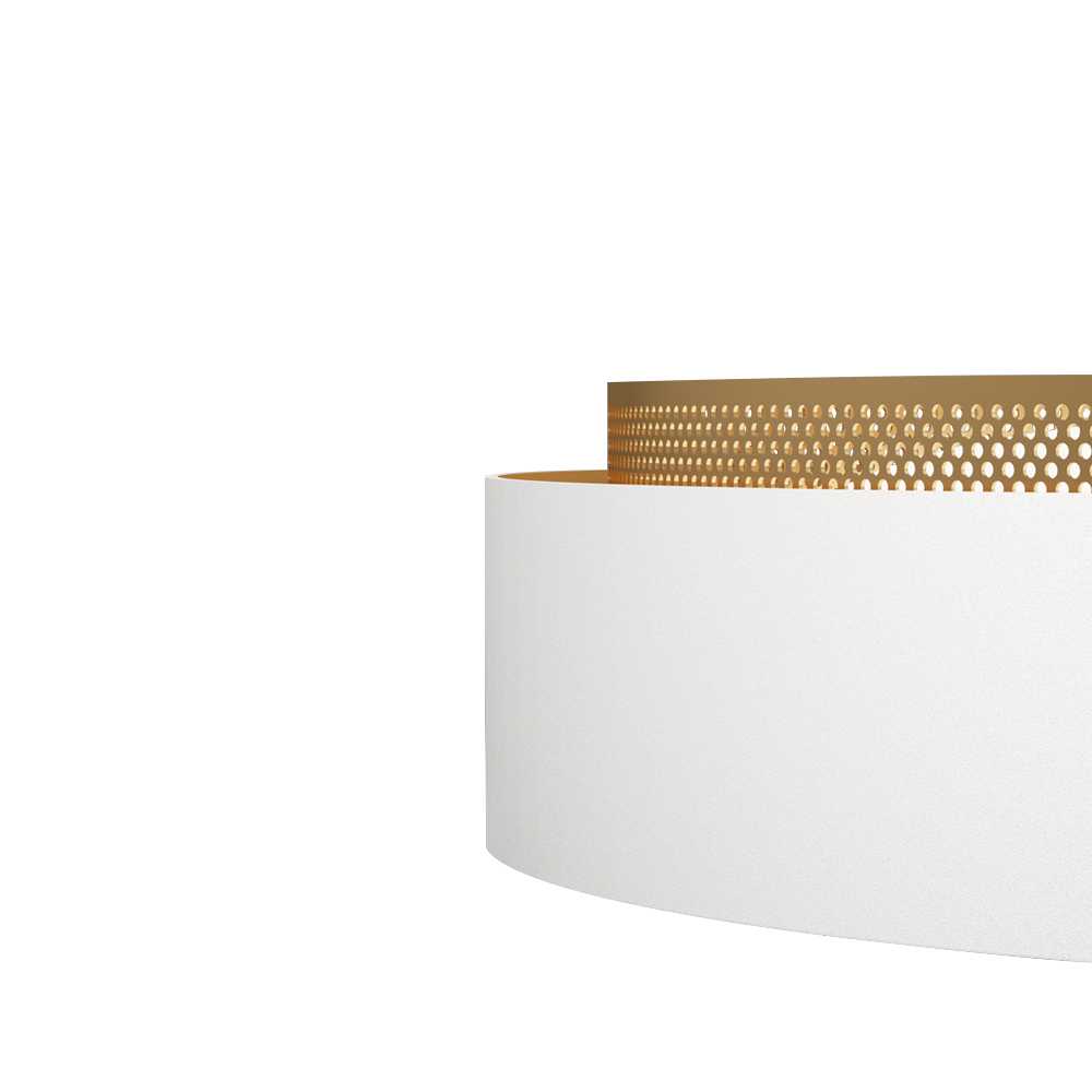 Minimalist Modern Circular Round Shape LED Hollow Flush Mount Ceiling Light for Living Room Hallway Home Office