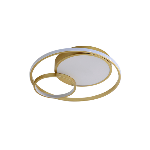 Modern Circular LED Flush Mount Ceiling Light with Round Ring Design For Bedroom Living Room Balcony