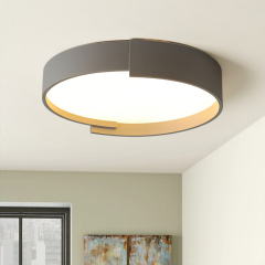 Minimalist Modern Circular Round LED Flush Mount Thin Ceiling Light For Living Room Hallway Home Office