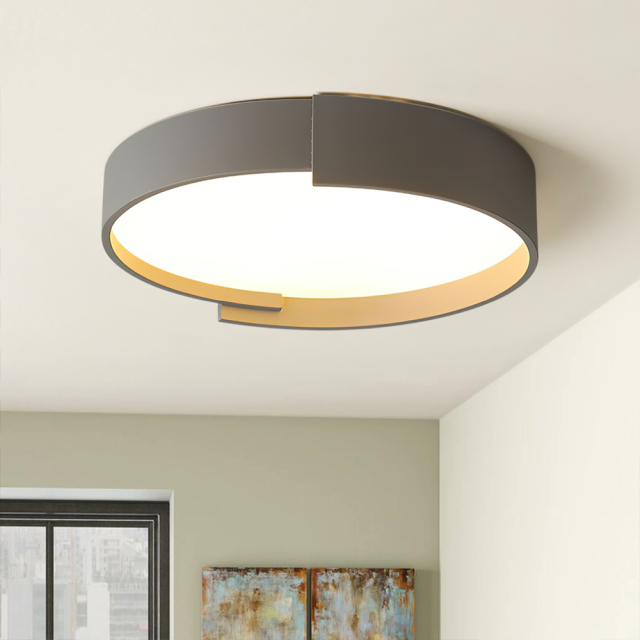 Designer Modern Minimalist Concentric Rings Round LED Flush Mount Ceiling Light For Living Room Hallway Home Office