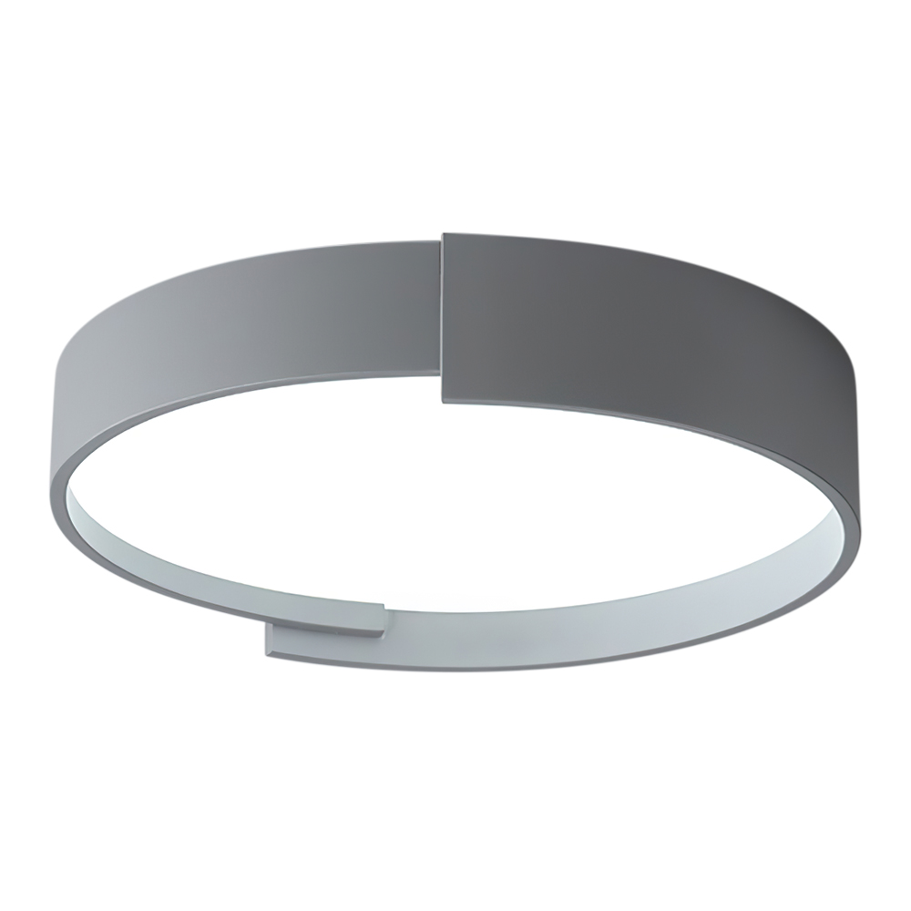 Minimalist Modern Circular Round LED Flush Mount Thin Ceiling Light For Living Room Hallway Home Office