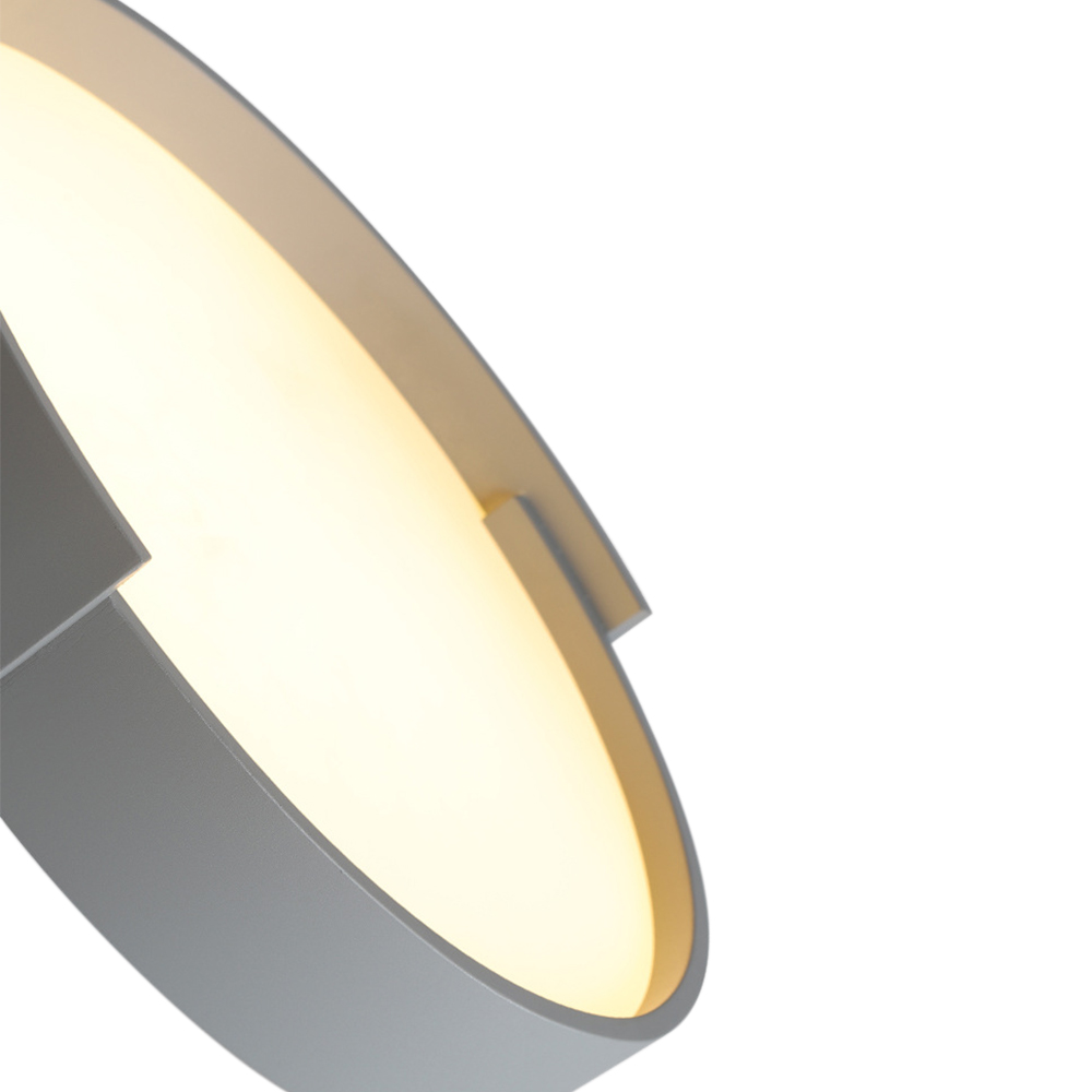 Minimalist Modern Circular Round LED Flush Mount Thin Ceiling Light For Living Room Hallway Home Office