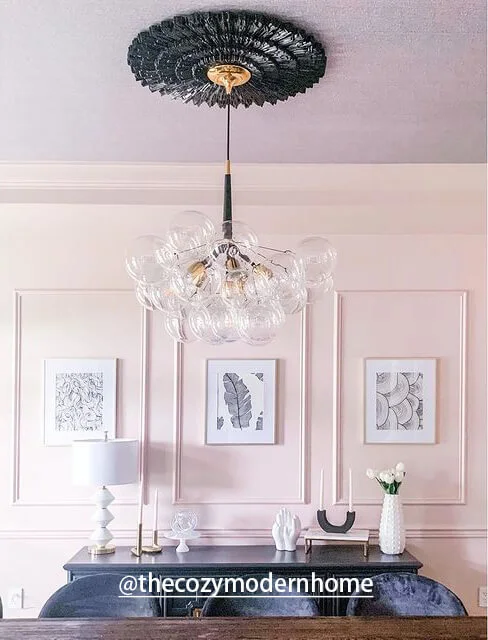 Modern Contemporary Cluster Clear Glass Bubble Chandelier Hanging Light Fixture for Dining Room Living Room Bedroom