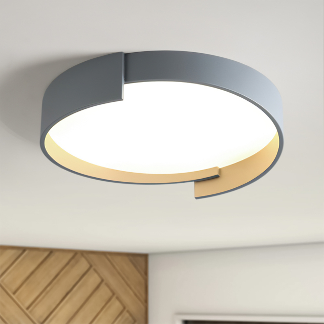 Modern Simplicity Circular Round LED Flush Mount Thin Ceiling Light For Hallway Home Office Living Room