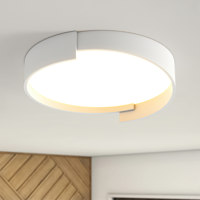 Modern Simplicity Circular Round LED Flush Mount Thin Ceiling Light For Hallway Home Office Living Room