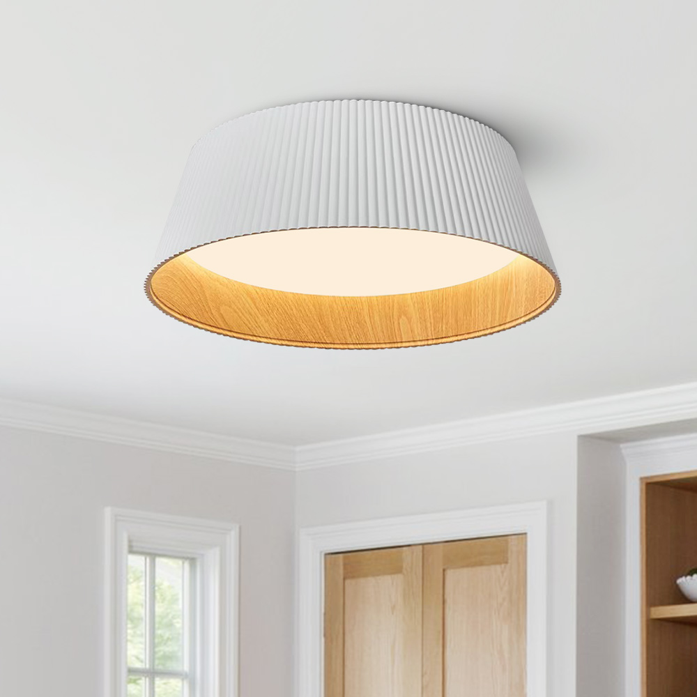 Modern Minimalist 3 Light Flush Mount Ceiling Lamp with Soft White