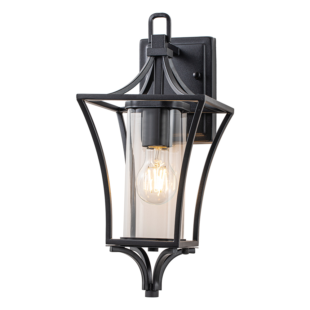 IP44 Modern Outdoor Lantern Wall Sconce Waterproof Indoor Porch Light Fixture with Dusk to Dawn