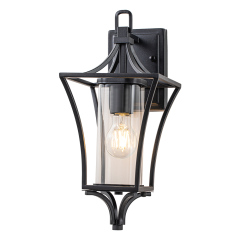 IP44 Modern Outdoor Lantern Wall Sconce Waterproof Indoor Porch Light Fixture with Dusk to Dawn