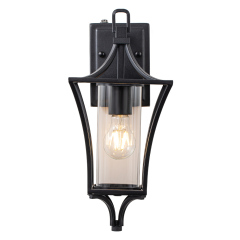 IP44 Modern Outdoor Lantern Wall Sconce Waterproof Indoor Porch Light Fixture with Dusk to Dawn
