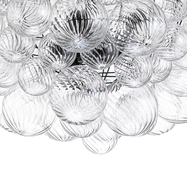 Glam Modern Cluster Glass Bubble Chandelier Sputnik Hanging Light Fixture for Dining Room Living Room Bedroom