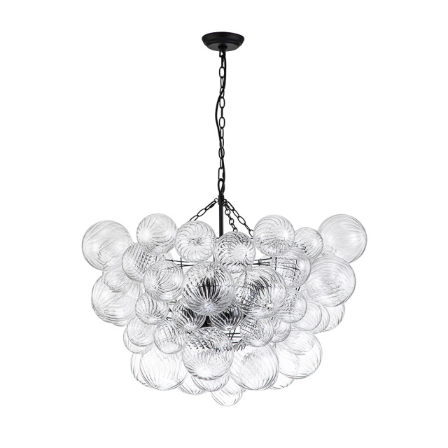 Glam Modern Cluster Glass Bubble Chandelier Sputnik Hanging Light Fixture for Dining Room Living Room Bedroom