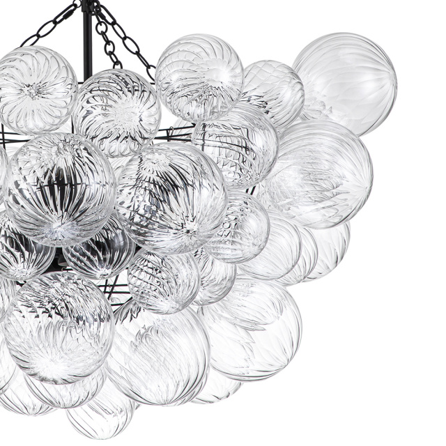 Glam Modern Cluster Glass Bubble Chandelier Sputnik Hanging Light Fixture for Dining Room Living Room Bedroom