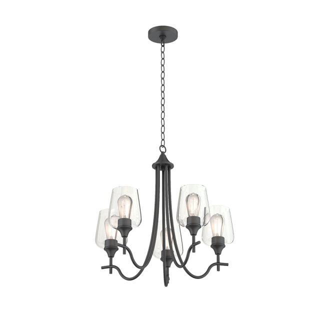 Traditional Modern Empire Candle Style Wine Glass Chandelier With Curved Arm Design For Living Room Dining Room Bedroom