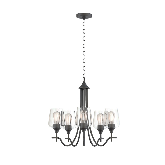 Traditional Modern Empire Candle Style Wine Glass Chandelier With Curved Arm Design For Living Room Dining Room Bedroom