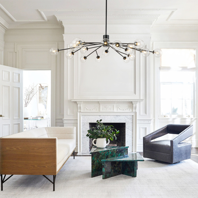 12/15/18-LIght Contemporary Modern Sputnik Glass Globe Bubble Chandelier for Restaurant/ Living Room/ Bedroom/ Dining Table
