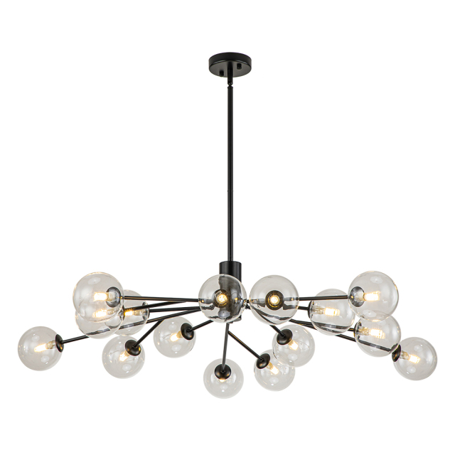 12/15/18-LIght Contemporary Modern Sputnik Glass Globe Bubble Chandelier for Restaurant/ Living Room/ Bedroom/ Dining Table