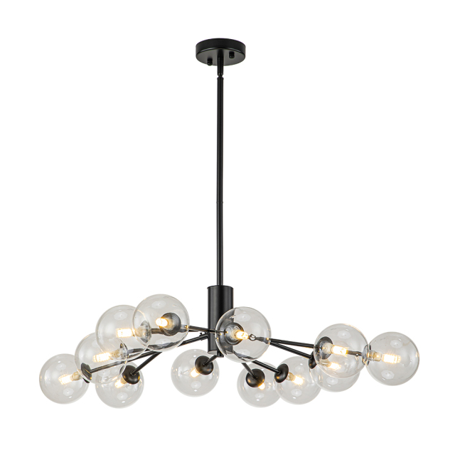 12/15/18-LIght Contemporary Modern Sputnik Glass Globe Bubble Chandelier for Restaurant/ Living Room/ Bedroom/ Dining Table